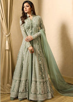 Apricot Crinum Anarkali Dress